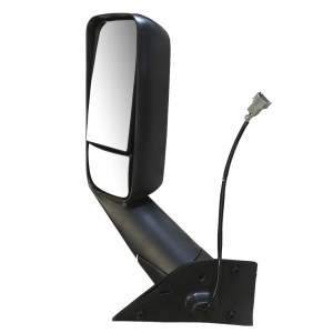 FRCA-1401C-LS32 | Freightliner Cascadia 2018 & Newer Door Mirror Black, Bracket, Heating, Driver Sid