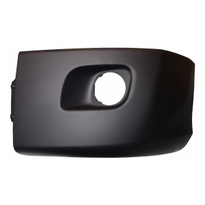 PET-008C-L | Left plastic black - Corner Bumper with Hole, Peterbilt 579, 2013+