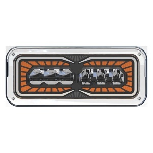 F00693-L | RH Headlight, LED, w/ Amber DRL, PETERBILT 379,378,365,357, KENWORTH W900,T800,T600