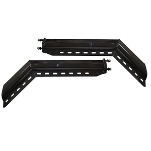 TRMFH305 | Hanger Pair with Spring loaded Steel Black 2 1/2"Bolt Spacing 30"Round tube style, 45°