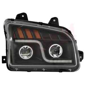 F00944-R | LED Headlight Black Kenworth T880 2019 - 2022
