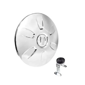TR639-TWC | Simple 22.5" enjoliveur de roue chromé & loquet ensemble pour camions lourds