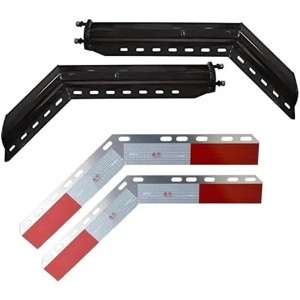 TRMFH413 | 45 Degree 1-1/8" Bolt Pattern 30" Mud Flap Hangers & Reflector