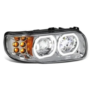 TRH510101CR | Passenger Side Chrome Housing Led Headlight for  Peterbilt 389 388 567 08-22