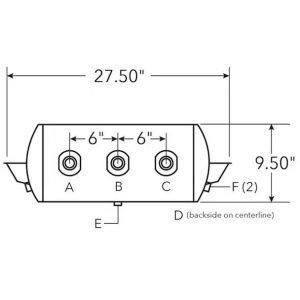 TRJ95272 | 9.5" Diameter Steel Air Tank